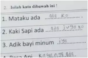 11 Jawaban lucu soal esai di lembar kerja siswa ini isinya bikin guru geleng kepala