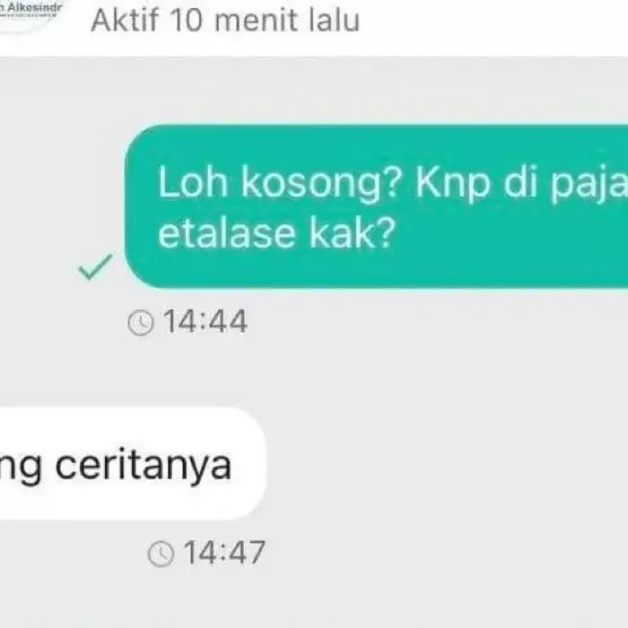 chat lucu jawaban nyeleneh penjual olshop © 2025 berbagai sumber