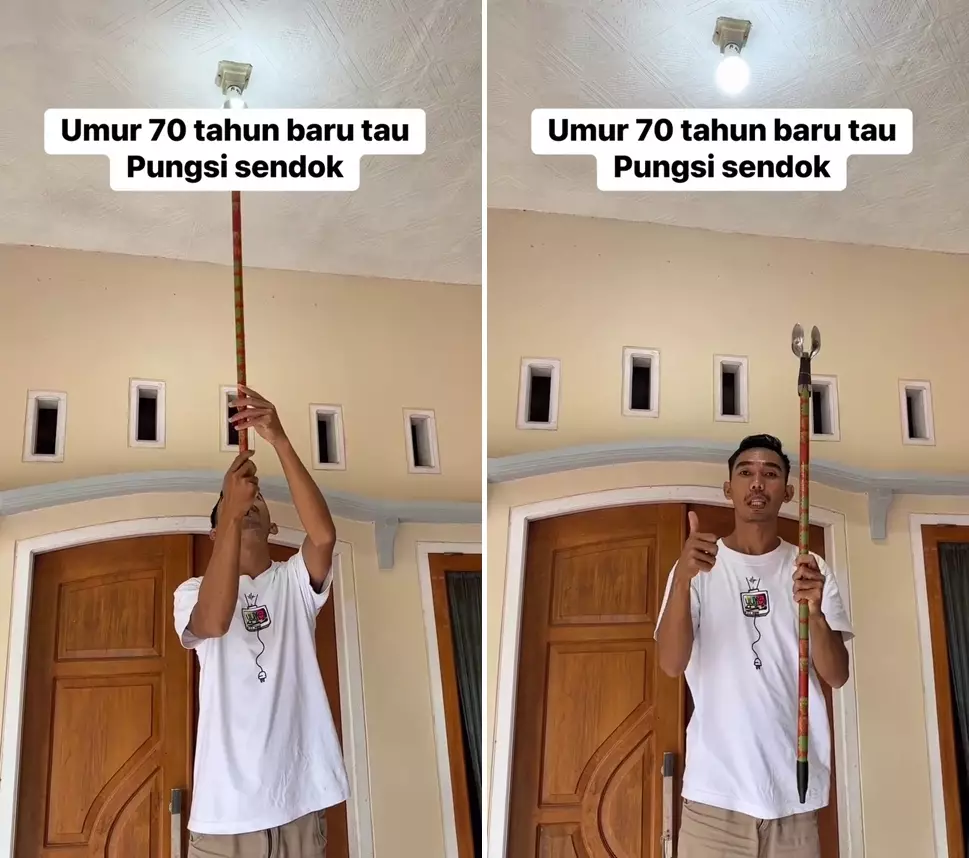fungsi sendok pasang lampu di langit-langit © 2025 Facebook