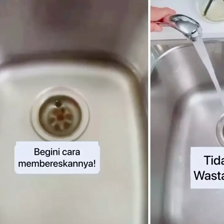 Tanpa perlu dibongkar, ini trik efektif atasi wastafel mampet dengan tambahan 2 bahan dapur