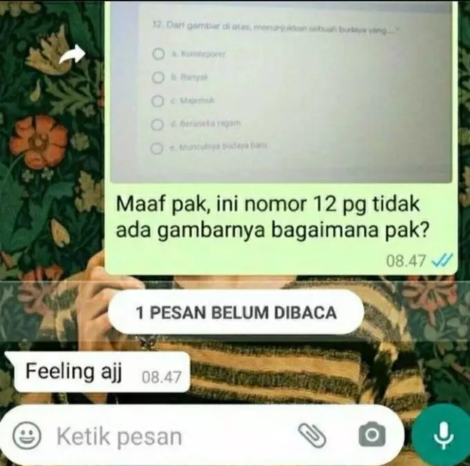 jawaban lucu orang saat ditanya soal pelajaran ini asal banget © 2025 X