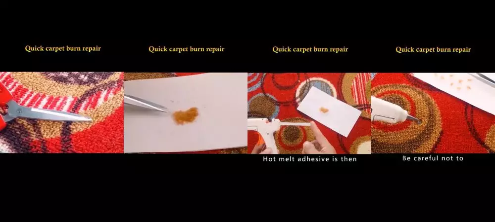 trik menambal noda hangus terbakar pada karpet © berbagai sumber