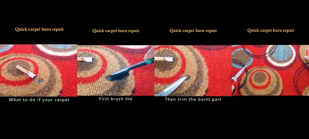 trik menambal noda hangus terbakar pada karpet © berbagai sumber