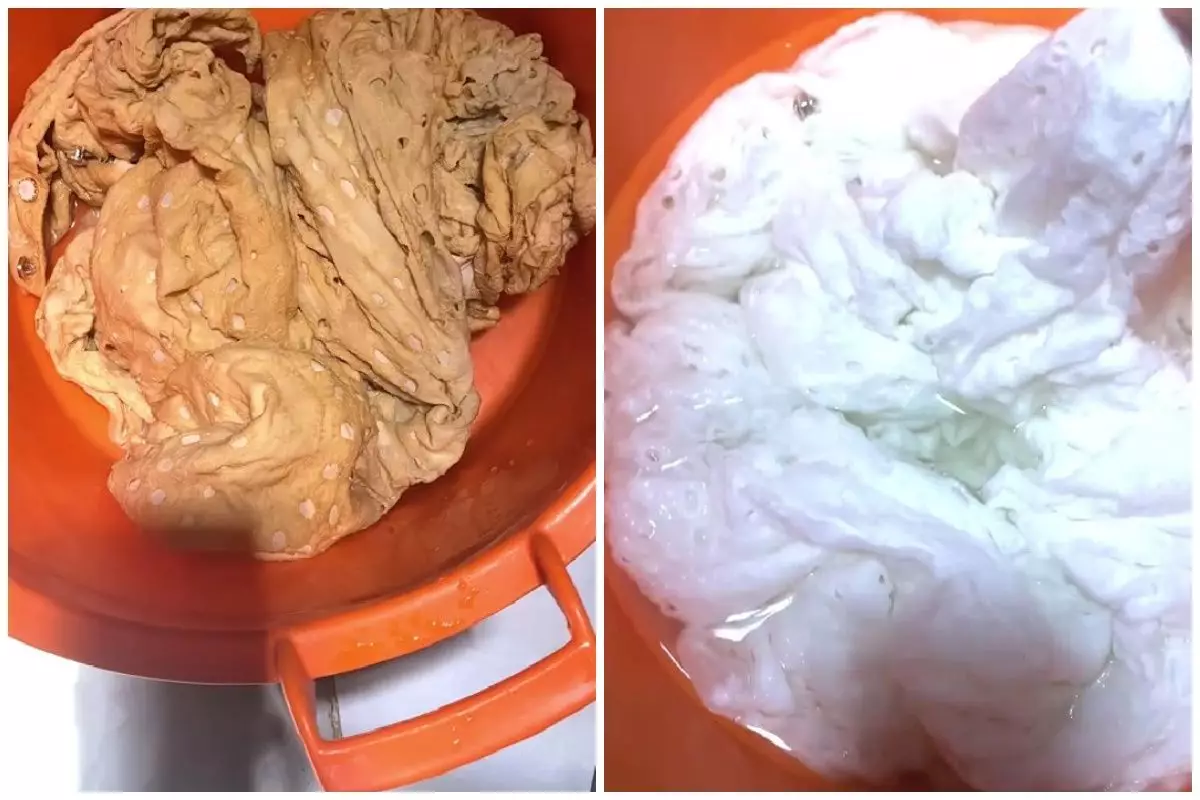 Cuma direndam 15 menit, ini trik kembalikan warna baju putih menguning pakai 1 tambahan bahan dapur