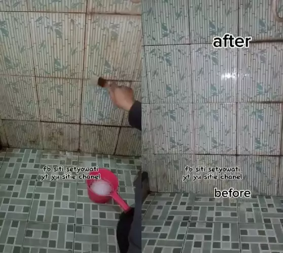bersihkan noda di dinding keramik kamar mandi © YouTube bersihkan noda di dinding keramik kamar mandi © YouTube