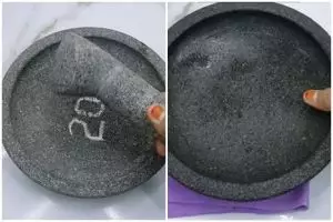 Jangan cuma dicuci sabun, ini trik bersihkan cobek batu baru agar tak bikin warna ulekan jadi abu-abu