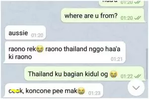 11 Jawaban lucu orang diajak kenalan lewat chat pakai bahasa Inggris ini bikin ketawa geli