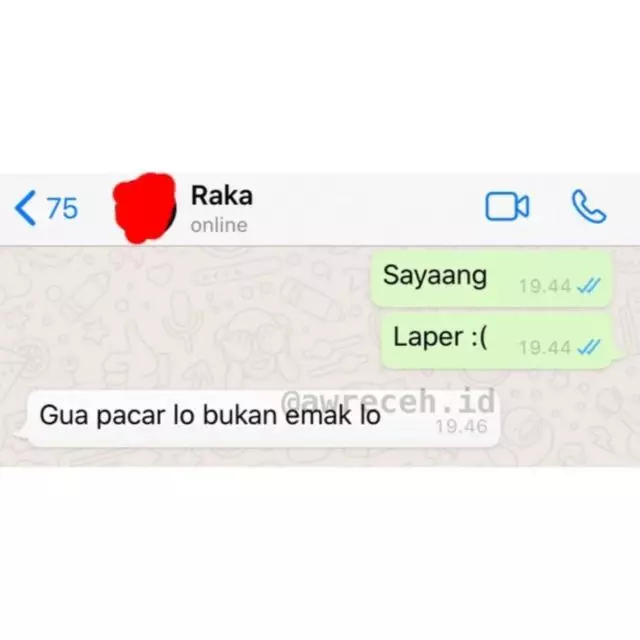 jawaban kode lucu chat © 2025 Instagram