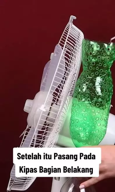 trik low bujet bikin kipas jadi super sejuk TikTok
