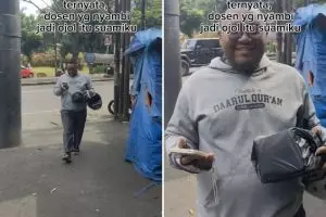 Wanita ini beberkan suaminya berprofesi dosen nyambi jadi driver ojol, ogah ambil kerjaan tak berkah