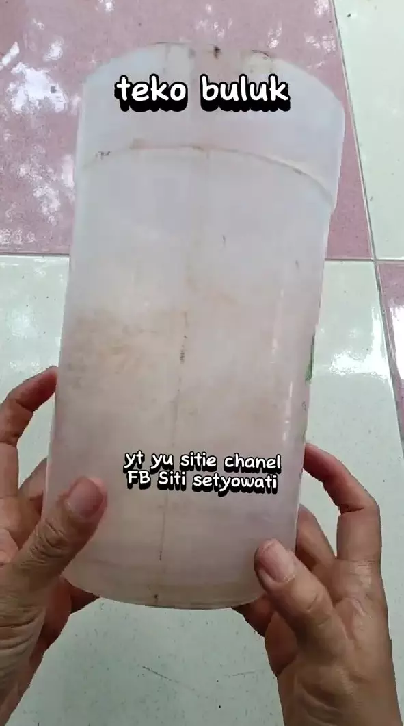 bersihkan teko plastik buluk jadi kinclong © TikTok
