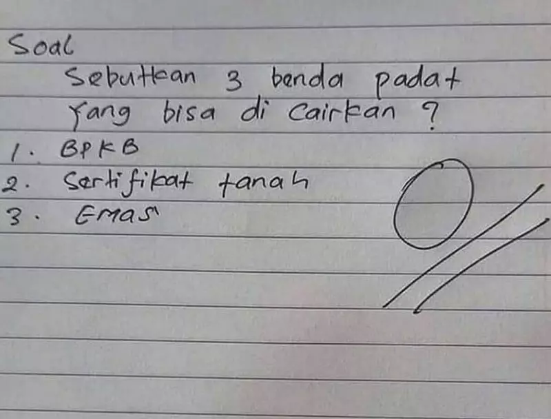 jawaban kocak ujian siswa © 2025 berbagai sumber