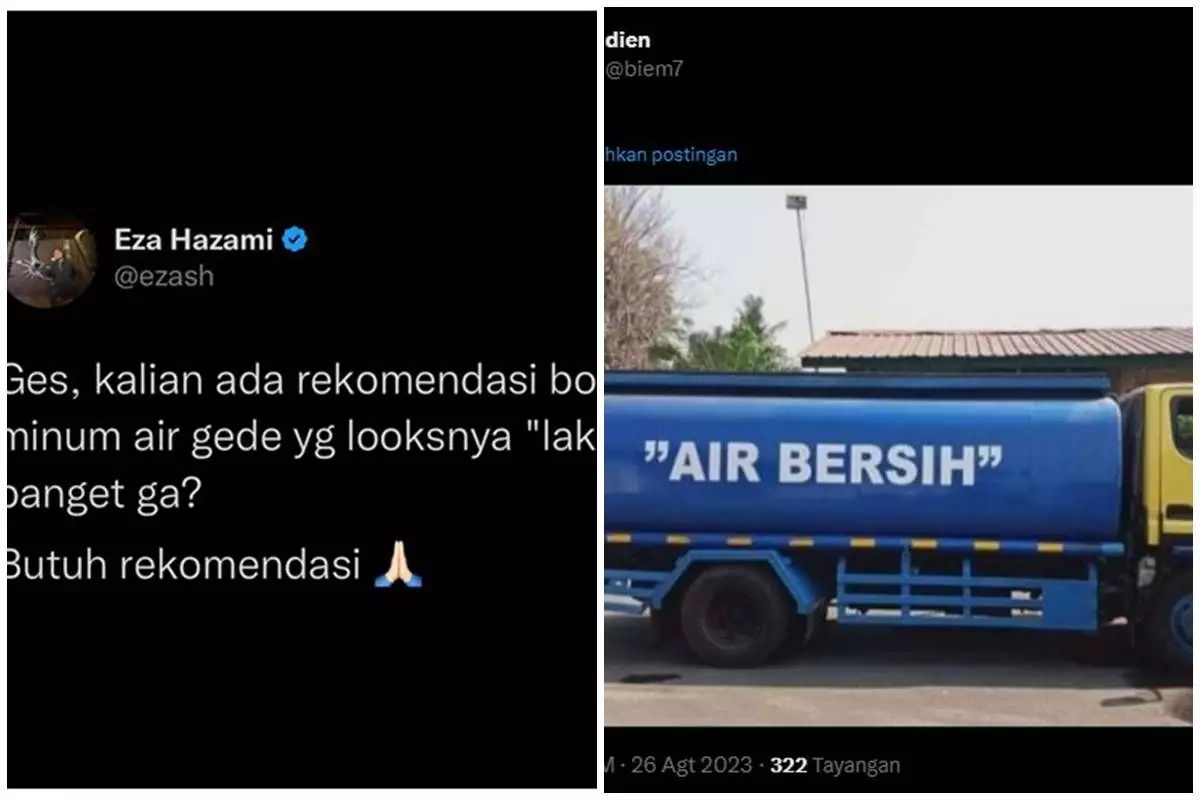 12 Jawaban lucu warga X saat diminta rekomendasi botol minum berdesain 'laki' banget, random abis