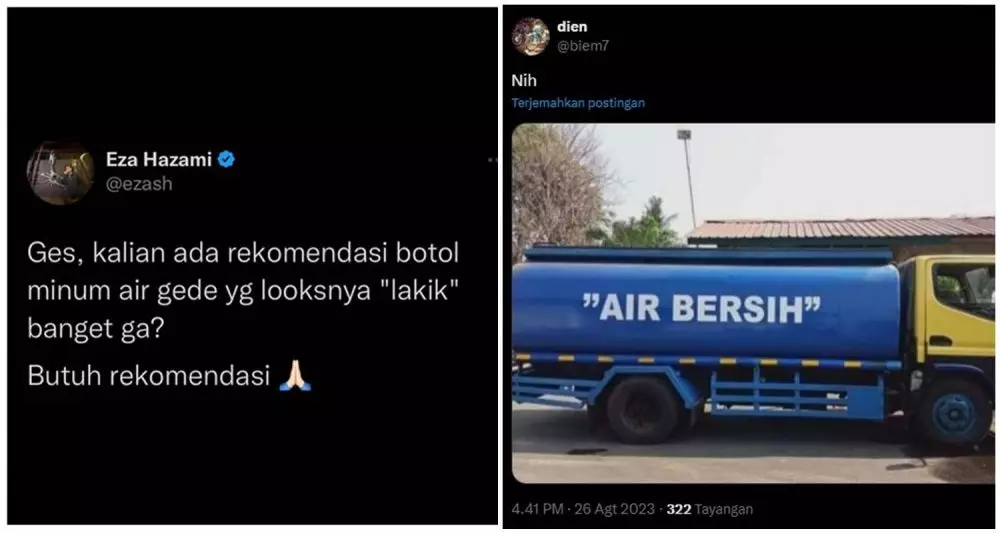 botol minum nyeleneh © 2025 X