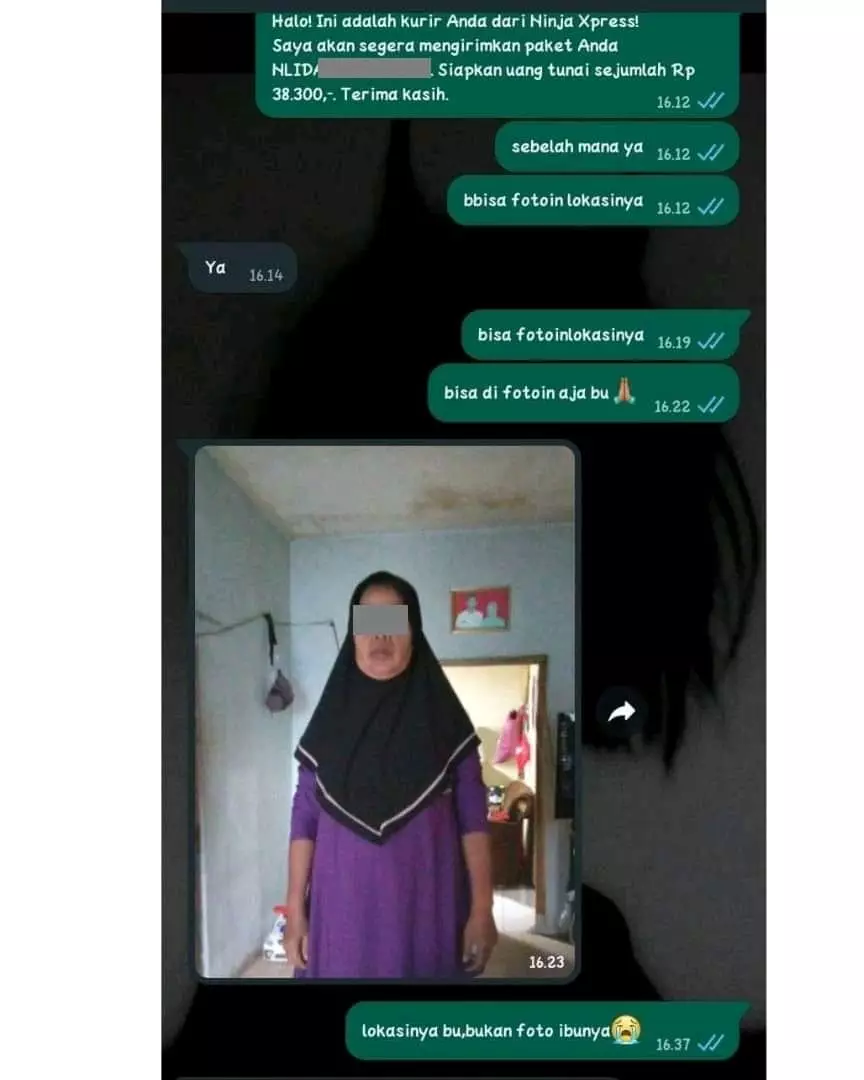 jawaban customer ditanya alamat kurir © 2025 X