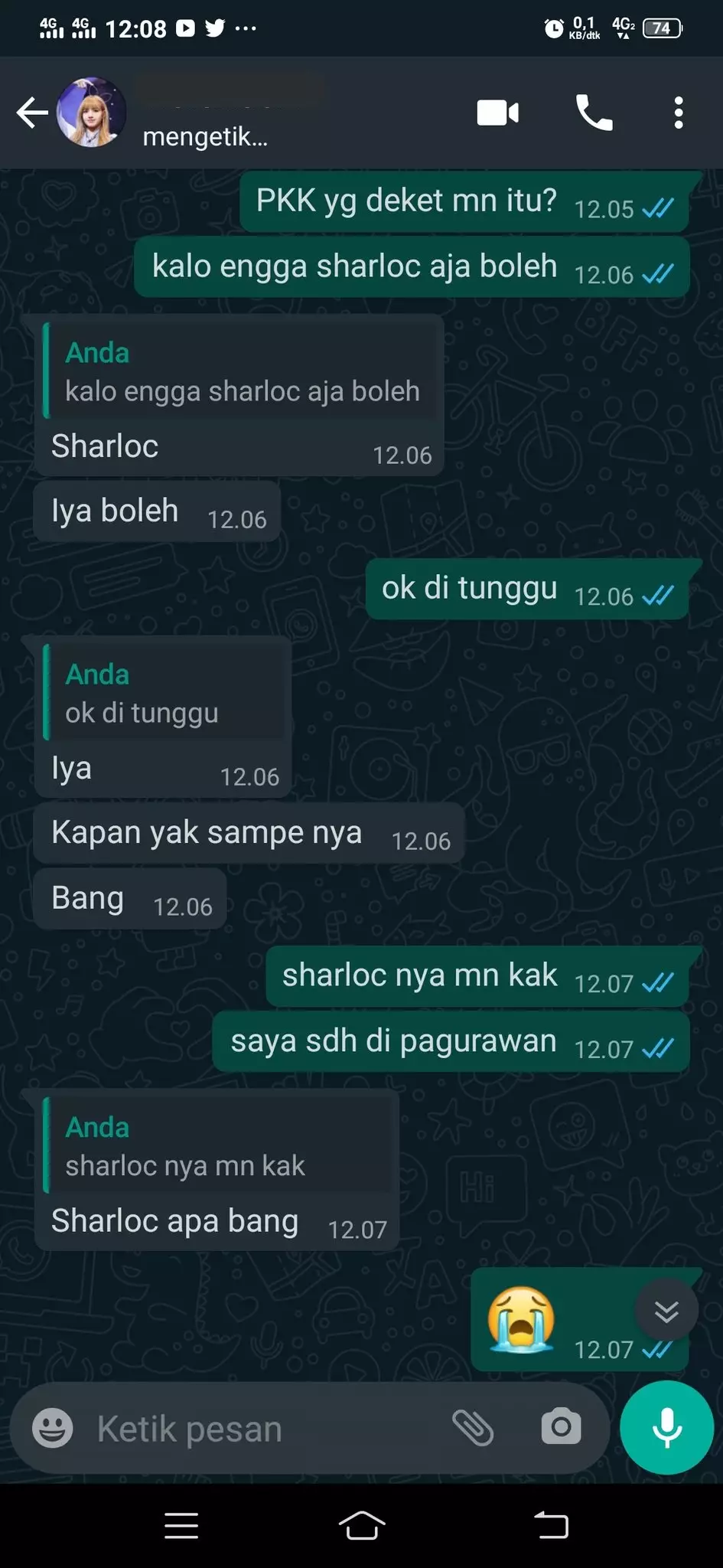 jawaban customer ditanya alamat kurir © 2025 X