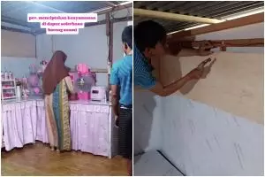 9 Potret makeover dapur triplek jadi serba pink ini bukti nyaman dan estetik tak harus mewah
