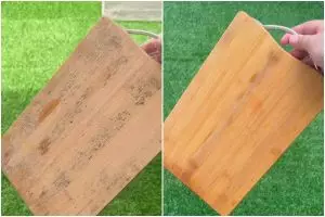 Tak cuma sabun, ini trik cuci talenan kayu berjamur jadi lebih kinclong hanya gunakan 3 bahan dapur