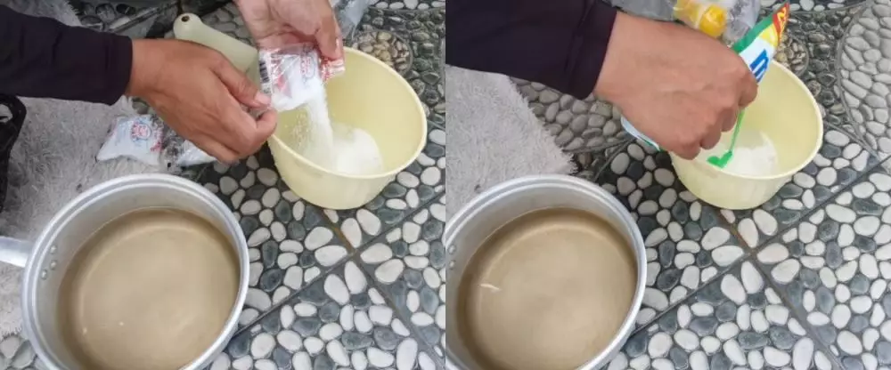 bersihkan karpet buluk jadi putih © YouTube