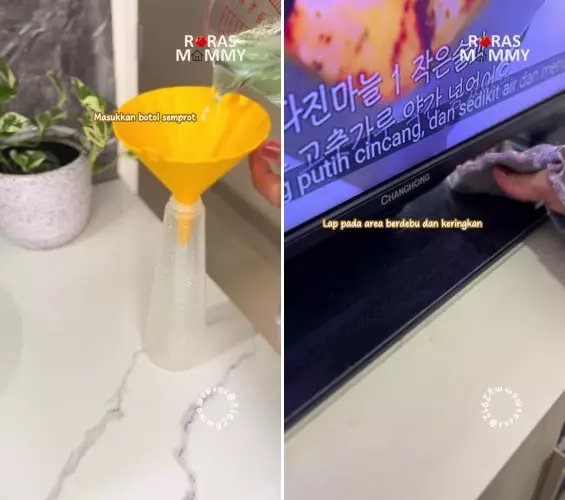 perabotan anti debu pakai minyak dan sabun © 2025 TikTok