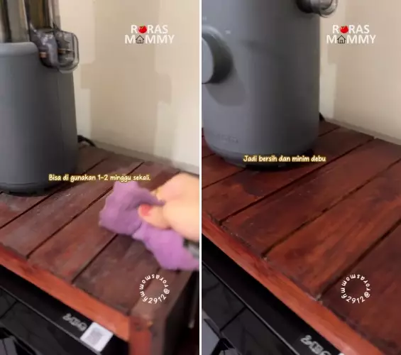 perabotan anti debu pakai minyak dan sabun © 2025 TikTok