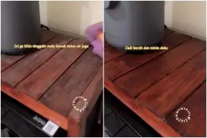 Banyak yang belum tahu, ini trik ampuh bersihkan meja kotor jadi mengilap dan bikin tak mudah berdebu