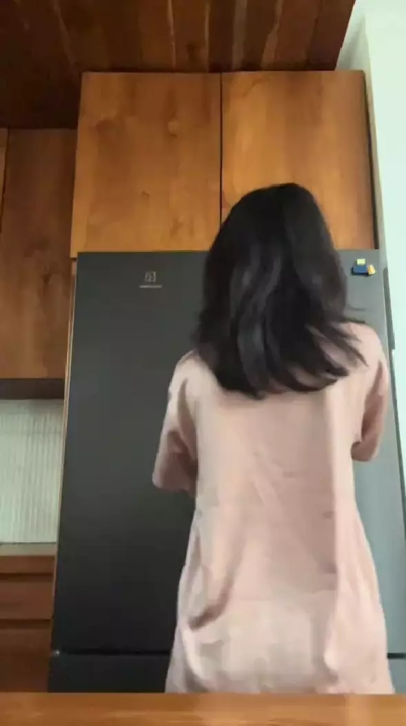 dapur baru Keisya Levronka full kayu © TikTok dapur baru Keisya Levronka full kayu © TikTok