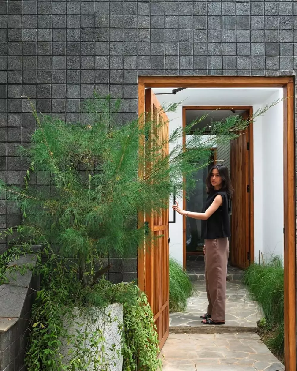 dapur baru Keisya Levronka full kayu © TikTok dapur baru Keisya Levronka full kayu © TikTok