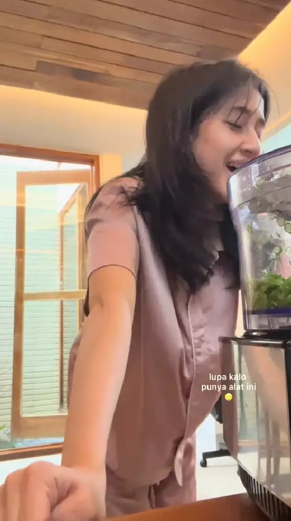 dapur baru Keisya Levronka full kayu © TikTok dapur baru Keisya Levronka full kayu © TikTok