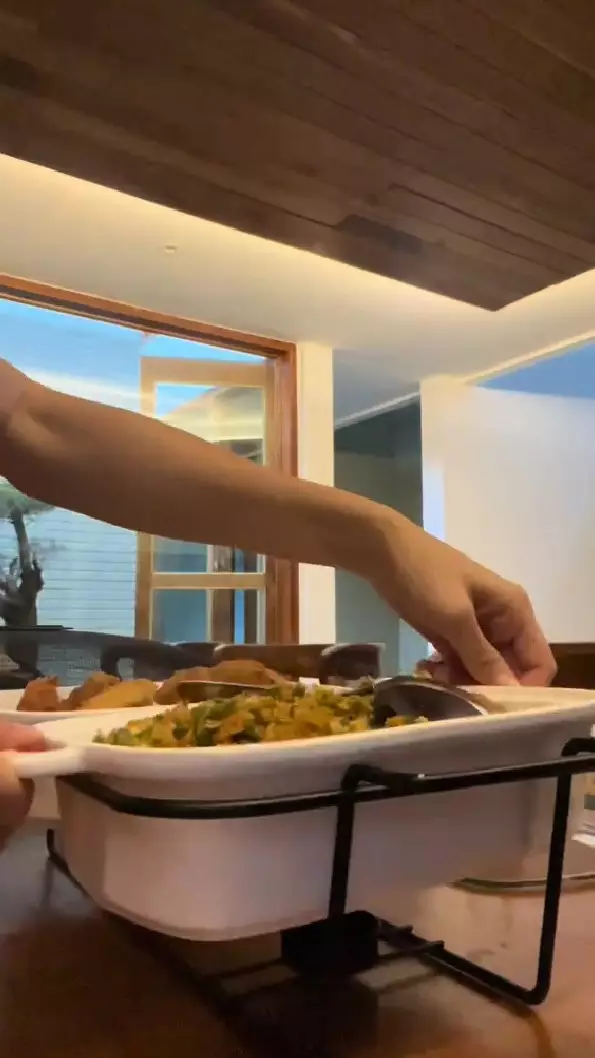 dapur baru Keisya Levronka full kayu © TikTok dapur baru Keisya Levronka full kayu © TikTok