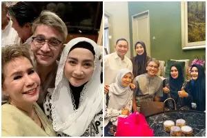 9 Momen halalbihalal seleb lawas era 90-an, kebersamaan Desy Ratnasari dengan Ruben Onsu jadi sorotan