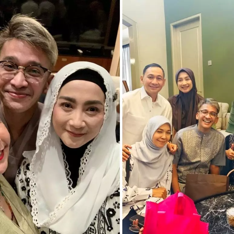 9 Momen halalbihalal seleb lawas era 90-an, kebersamaan Desy Ratnasari dengan Ruben Onsu jadi sorotan