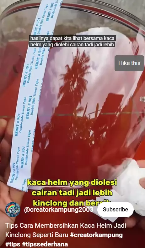 Nggak nyangka tak perlu ke tukang cuci, ternyata helm buluk kotor bisa kinclong lagi dalam 15 menit berbagai sumber Nggak nyangka tak perlu ke tukang cuci, ternyata helm buluk kotor bisa kinclong lagi dalam 15 menit berbagai sumber