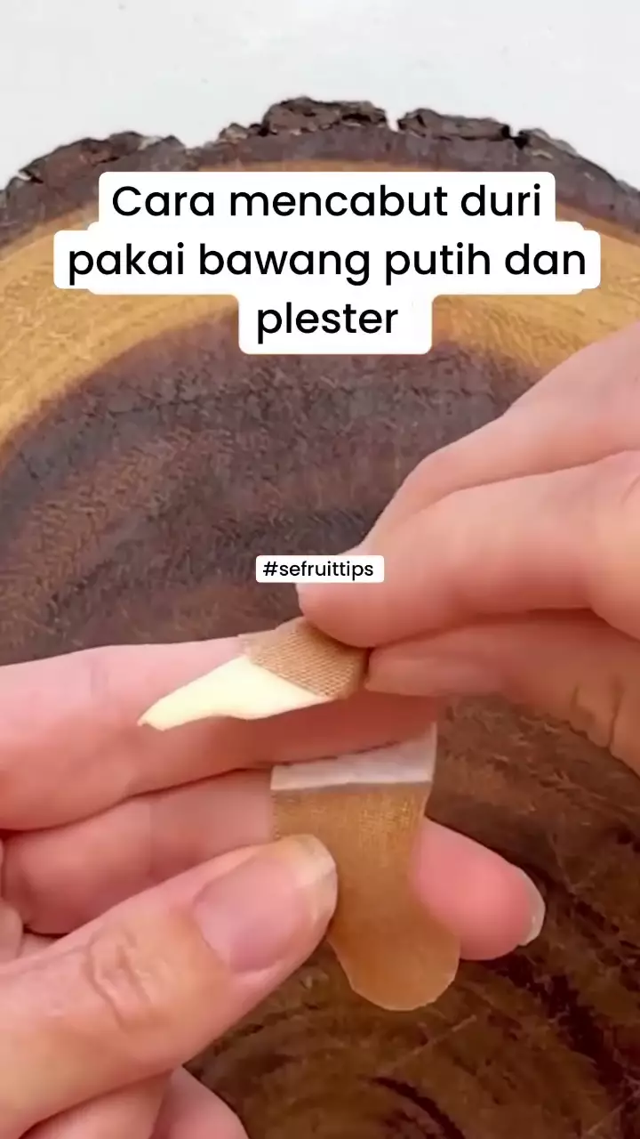 trik mengeluarkan duri pakai bawang putih © Instagram