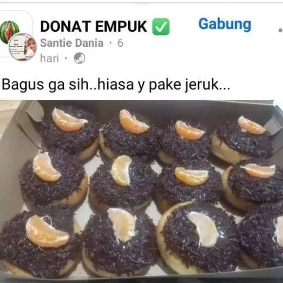 donat toping kocak © Facebook
