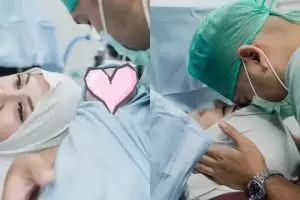 8 Potret Kesha Ratuliu melahirkan anak ketiga lewat persalinan cesar, penuh haru