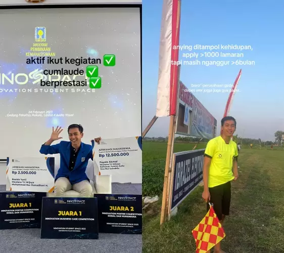 Viral lulusan cumlaude susah cari kerja © TikTok Viral lulusan cumlaude susah cari kerja © TikTok