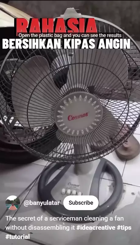 Bapak-bapak sekarang kian kreatif, punya trik bersihkan kipas angin tanpa dibongkar dalam 15 menit berbagai sumber
