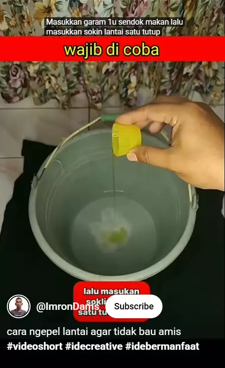 Lantai bau amis tak perlu digosok sabun pel, sekarang sudah bersih pakai 3 bahan dapur berbagai sumber Lantai bau amis tak perlu digosok sabun pel, sekarang sudah bersih pakai 3 bahan dapur berbagai sumber