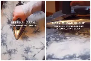 Trik nyetrika pakaian agar pinggang tak pegal ini cuma modal 1 alat masak, licin dalam satu gosokan