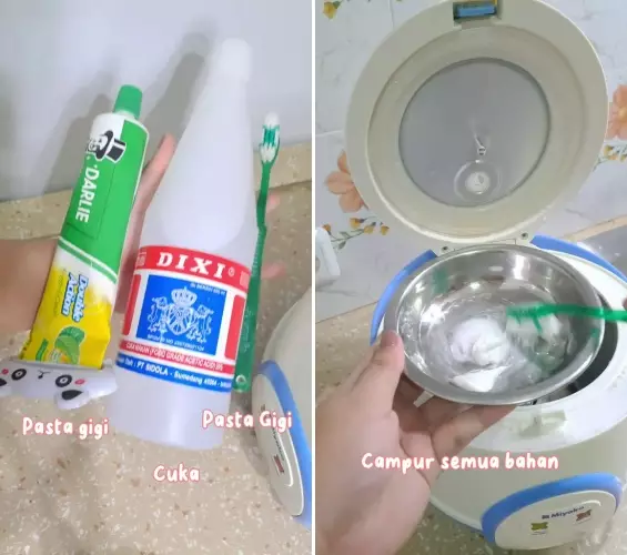 bersihkan dasar rice cooker berkerak © 2025 TikTok bersihkan dasar rice cooker berkerak © 2025 TikTok