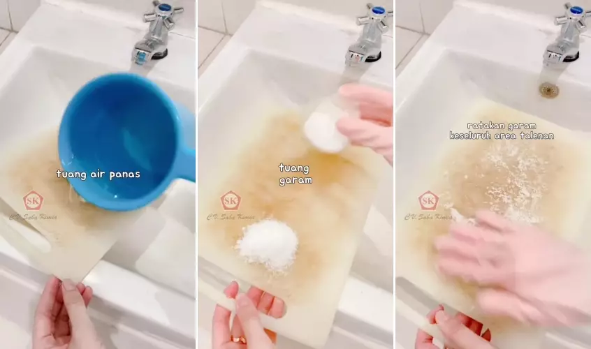 bersihkan talenan plastik pakai bahan dapur  © 2025 TikTok bersihkan talenan plastik pakai bahan dapur  © 2025 TikTok