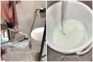 Lantai kamar mandi sekarang tidak bakal licin lagi, ternyata jadi kesat cuma pakai trik ini
