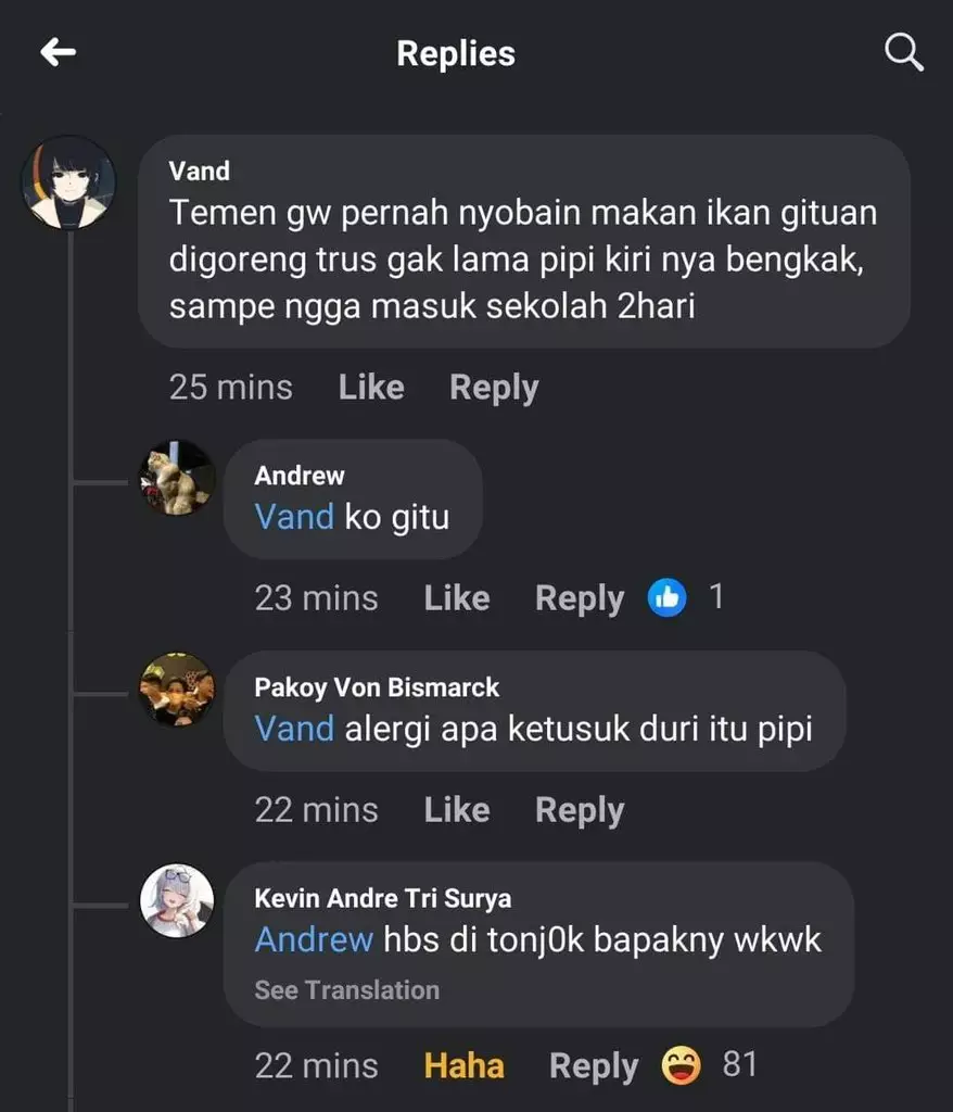 komen lucu abis © X
