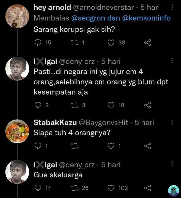 komen lucu abis © X