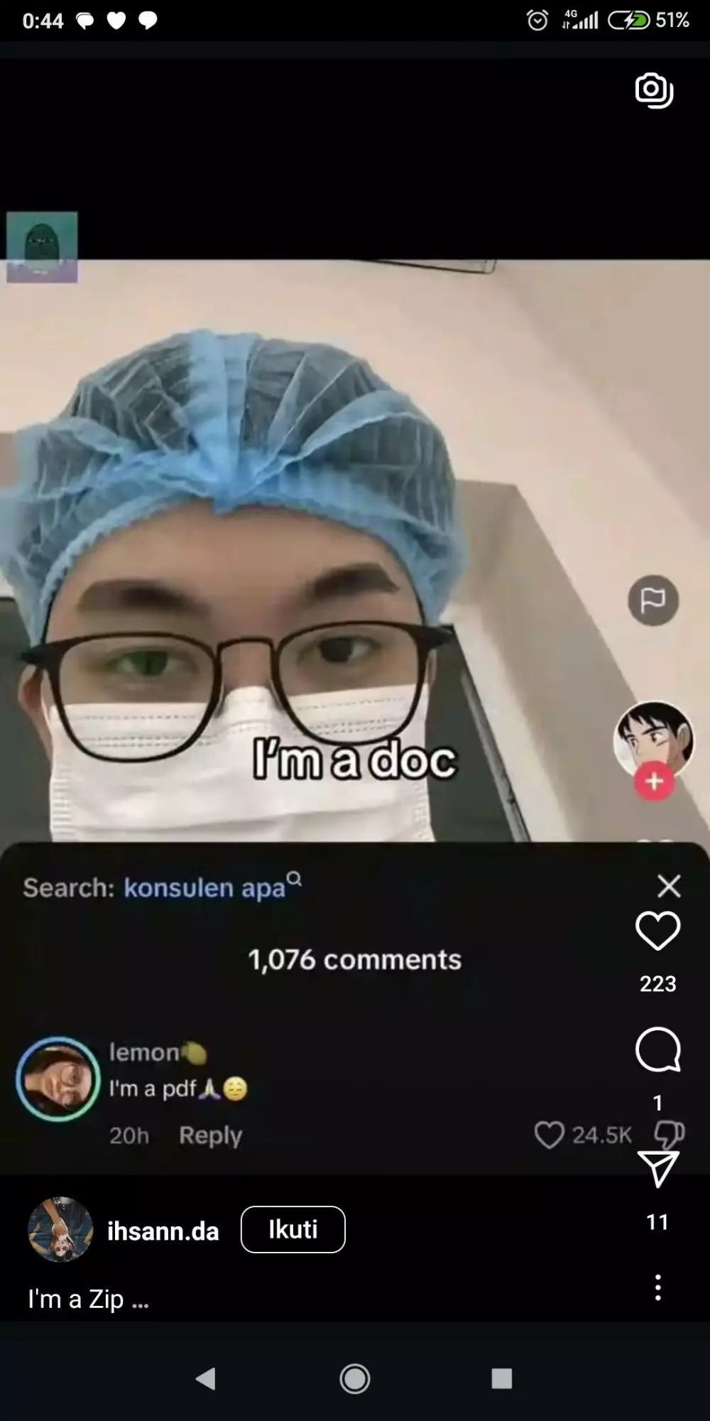 komen lucu abis © X