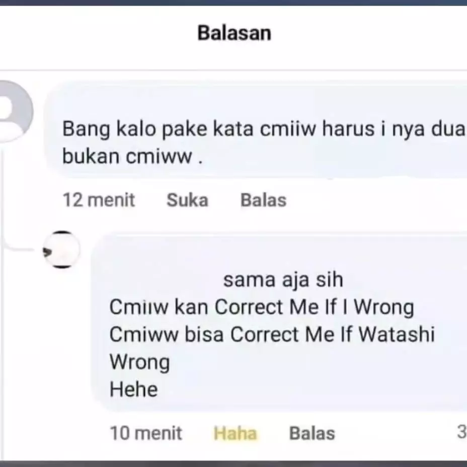 komen lucu abis © X