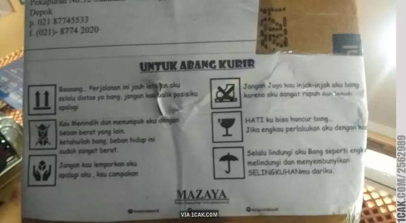 tulisan lucu untuk kurir © Berbagai sumber tulisan lucu untuk kurir © Berbagai sumber