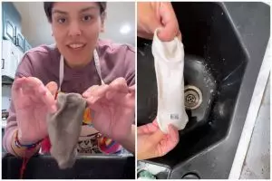 Sekarang masuk sekolah tak harus beli lagi, ini cara cuci kaus kaki dekil pakai 2 bahan dapur