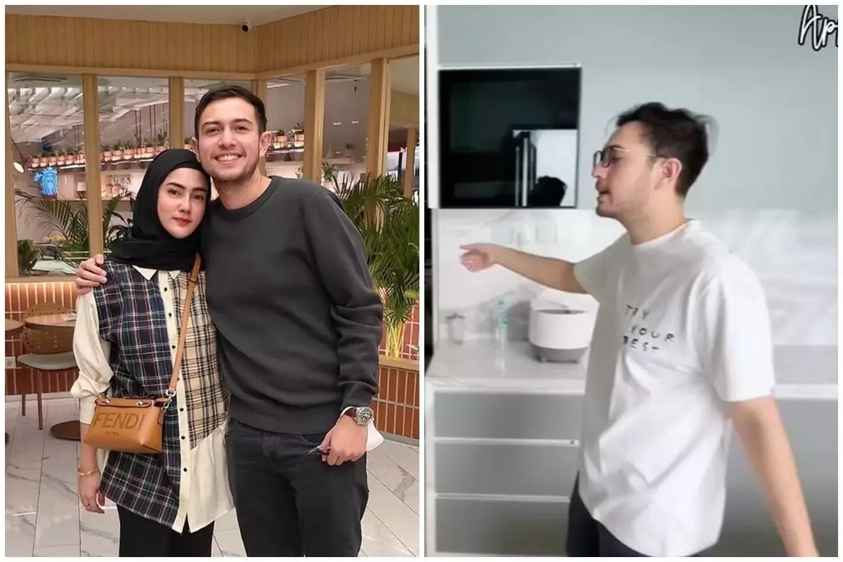 9 Potret dapur baru Rifky Balweel simpel serba putih usai renovasi, letak kompornya bikin salah fokus